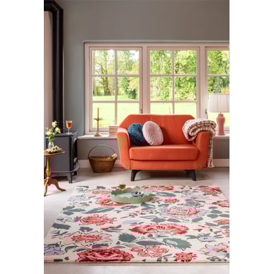 Wendling Floral Wool Hand-Tufted Area Rug