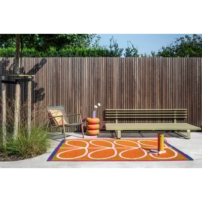Linear Stem Outdoor Hand-Tufted Area Rug
