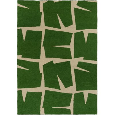 Moqui Green Hand-Tufted Outdoor Area Rug