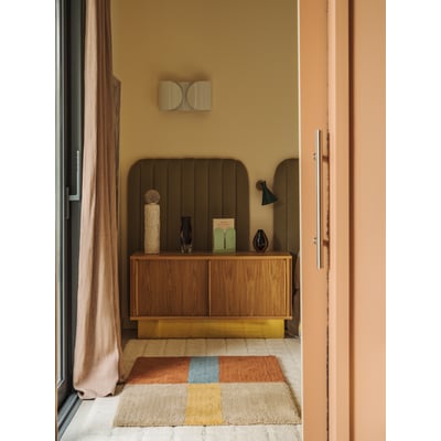 Woolable Chroma Stripes Washable Wool Handmade Area Rug