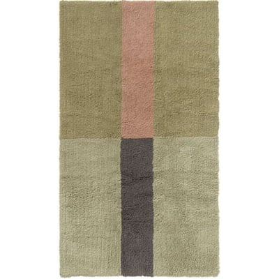 Woolable Chroma Stripes Washable Wool Handmade Area Rug