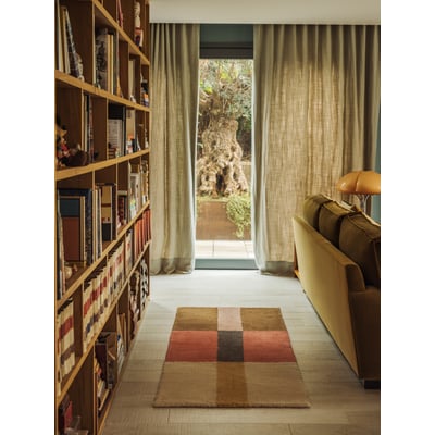 Woolable Chroma Stripes Washable Wool Handmade Area Rug