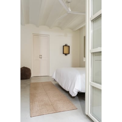 Woolable Unexpected Blur Brown Canvas/Sheep Beige/Sand Stone Wool Handmade Machine-Washable Area Rug