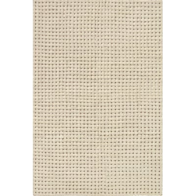 Woolable Unexpected Reveal Linen Canvas/Natural Wool Handmade Machine-Washable Area Rug