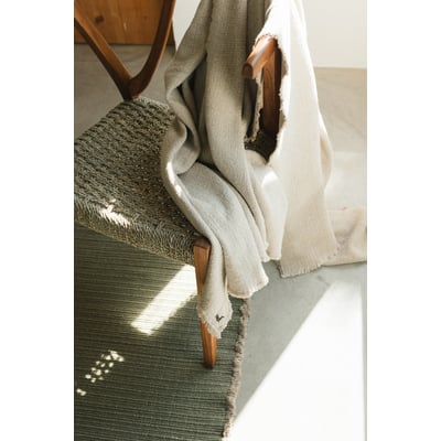 Handloom Legacy Plaid Throw Cotton Handmade Machine-Washable