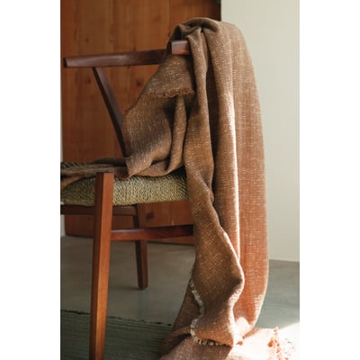 Handloom Legacy Plaid Throw Cotton Handmade Machine-Washable