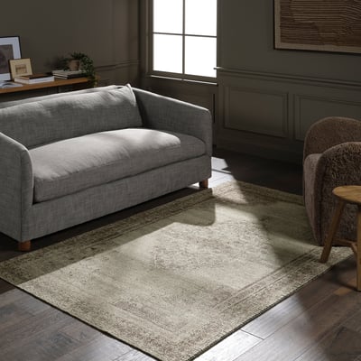 Tesorino Moglie Beige/Brown Handwoven Printed Area Rug