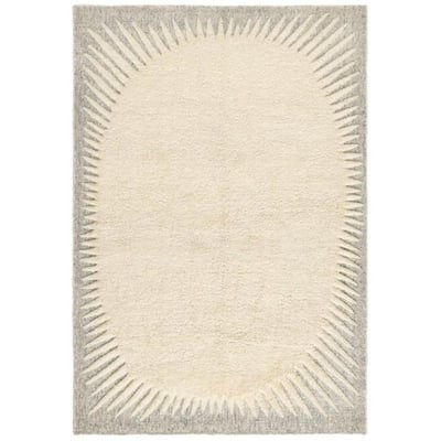 Edgy Natural Wool Handmade Area Rug