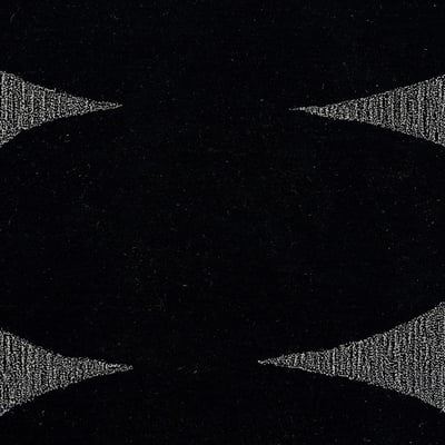 Momeni Simba SIM-9 Abstract Wool Rectangular Black Area Rugs