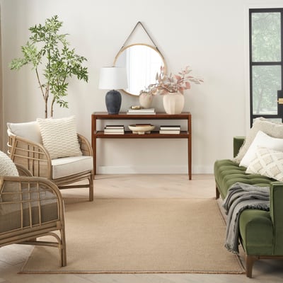 Nourison Washable Jute WSJ-03 | Contemporary / Modern Area Rugs