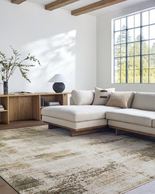 ルリー Galey Alix x Livabliss Myrtle Avenue I GAMY-2300 Taupe Area Rug
