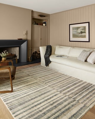 C&H★エリーフィル お取り置き room Chris Loves Julia x Loloi Jules Oriental Natural/Ocean Area Rug