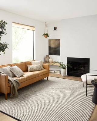 Angela Rose x Loloi Colton CON-02 Area Rugs Jute Contemporary