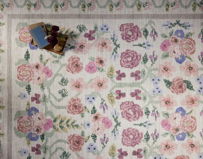 Rifle Paper Co. x Loloi-Rosa-(RSA-01)-Ivory