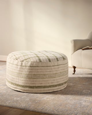 Chris Loves Julia x Loloi Wallace Pouf CJPF-002 Poufs