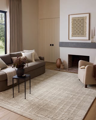 美品 Living Rug collection ベージュラグ190 x 190 ws_MONYMOT-03IVBE_10.jpg