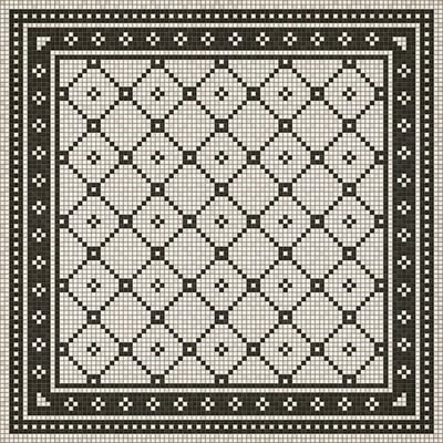 Spicher and Company Vintage Vinyl Floor Cloths Mosaic A Area Rugs