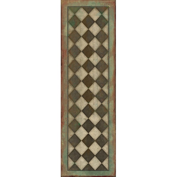 Pattern 69 A Little Decorum - vinyl floor cloth