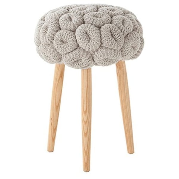 Knitted Stool Cushions by Claire-Anne O'Brien