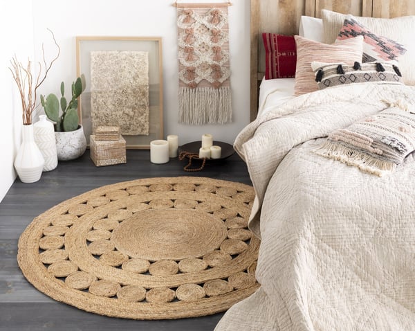 その他 jute rug 9992 circle a.depeche jute rug 9992 circle / アデペシュ ジュートラグ