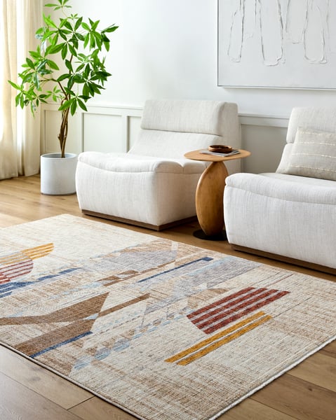 Frank Lloyd Wright Foundation x Livablis Usonia 500399 Area Rugs
