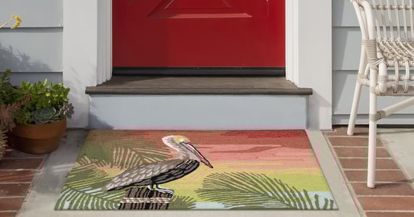 Liora Manne Front Porch Pelican Area Rugs Animals Animal Skins