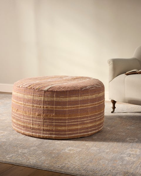 Chris Loves Julia x Loloi Wallace Pouf CJPF-001 Poufs