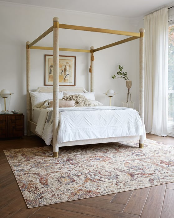 Chic and Serene Bedroom Rug Ideas