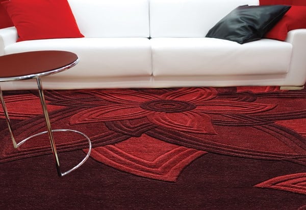 A Work of Art - Red Living Room Design Ideas