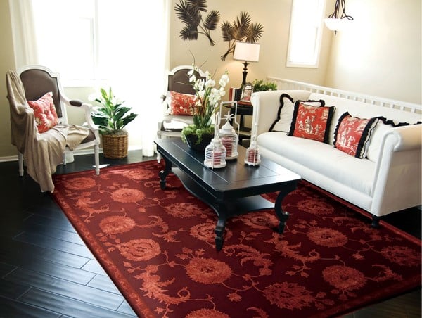 Stark Choices - Red Living Room Decor Ideas