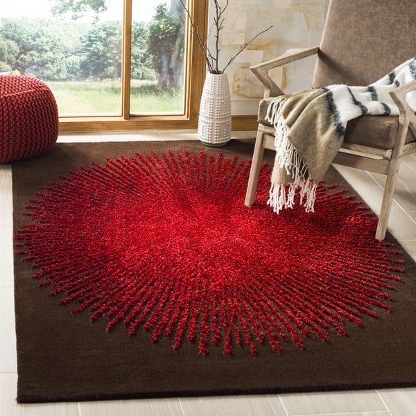 Texture Lessons - Red Living Room Decor Ideas
