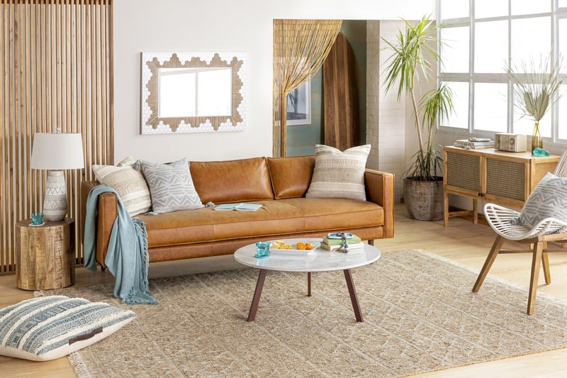 Beachy Browns - Brown Living Room Design Ideas