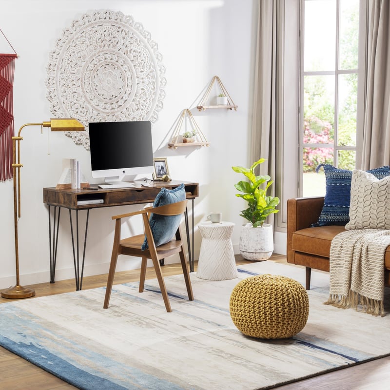 Living Room Office - Rug Ideas For A Small Living Room