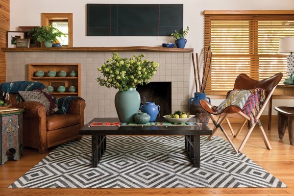 Pattern Mixing - Rug Ideas For A Small Living Room