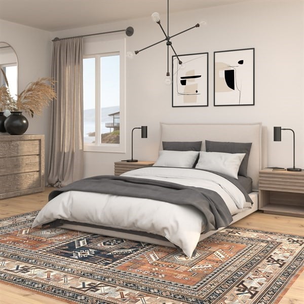 Bold Style - Primary Bedroom Rug Ideas