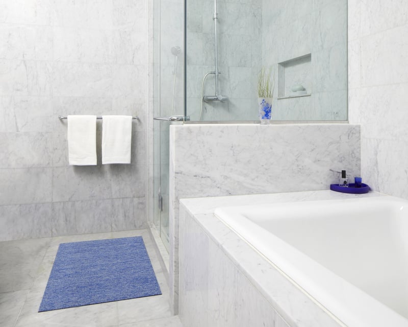 Blue and Gray - Guest Bathroom Decor Ideas