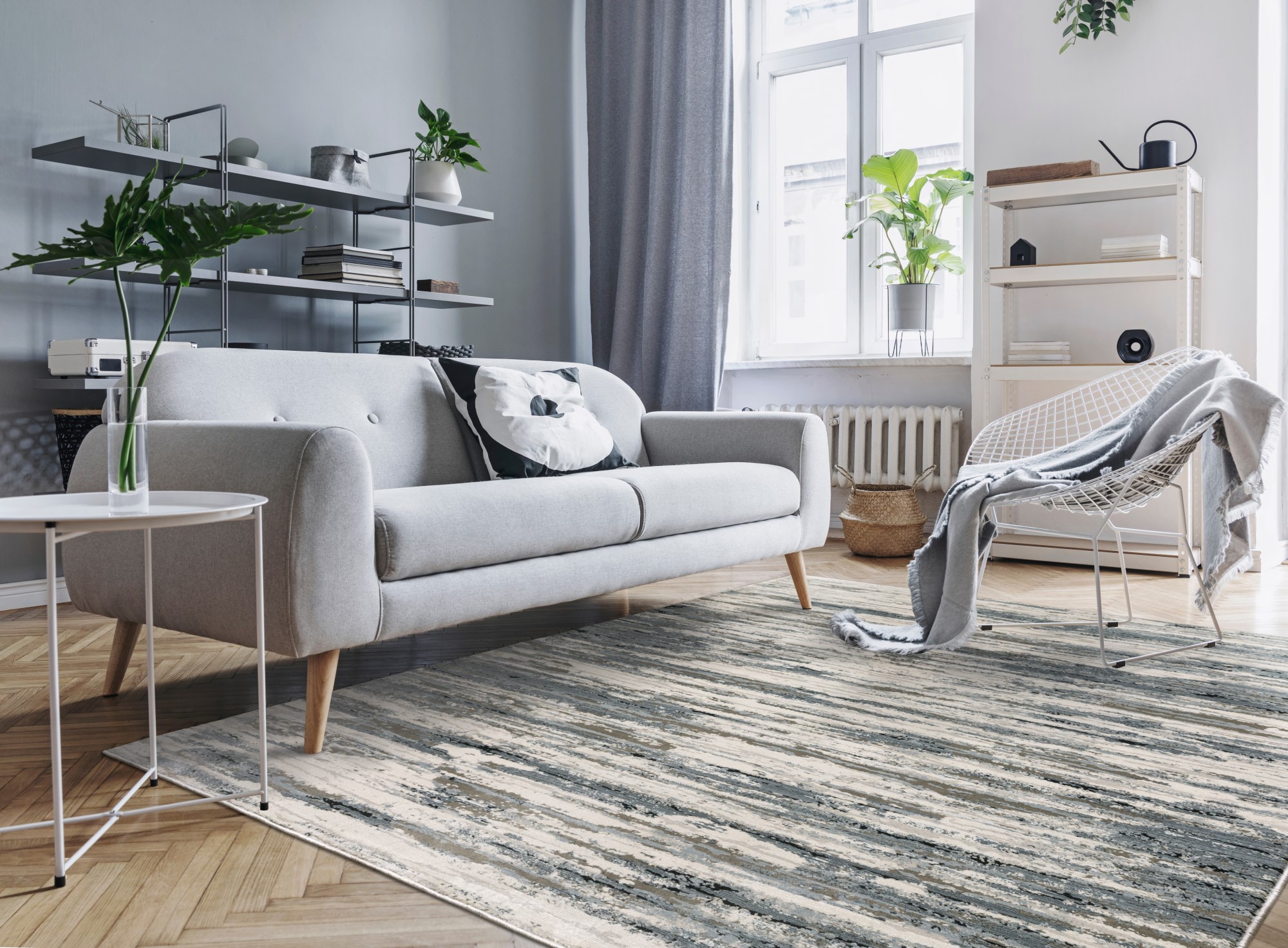 Oriental Weavers Caravan 750 Modern Blue Area Rugs Rugs Direct