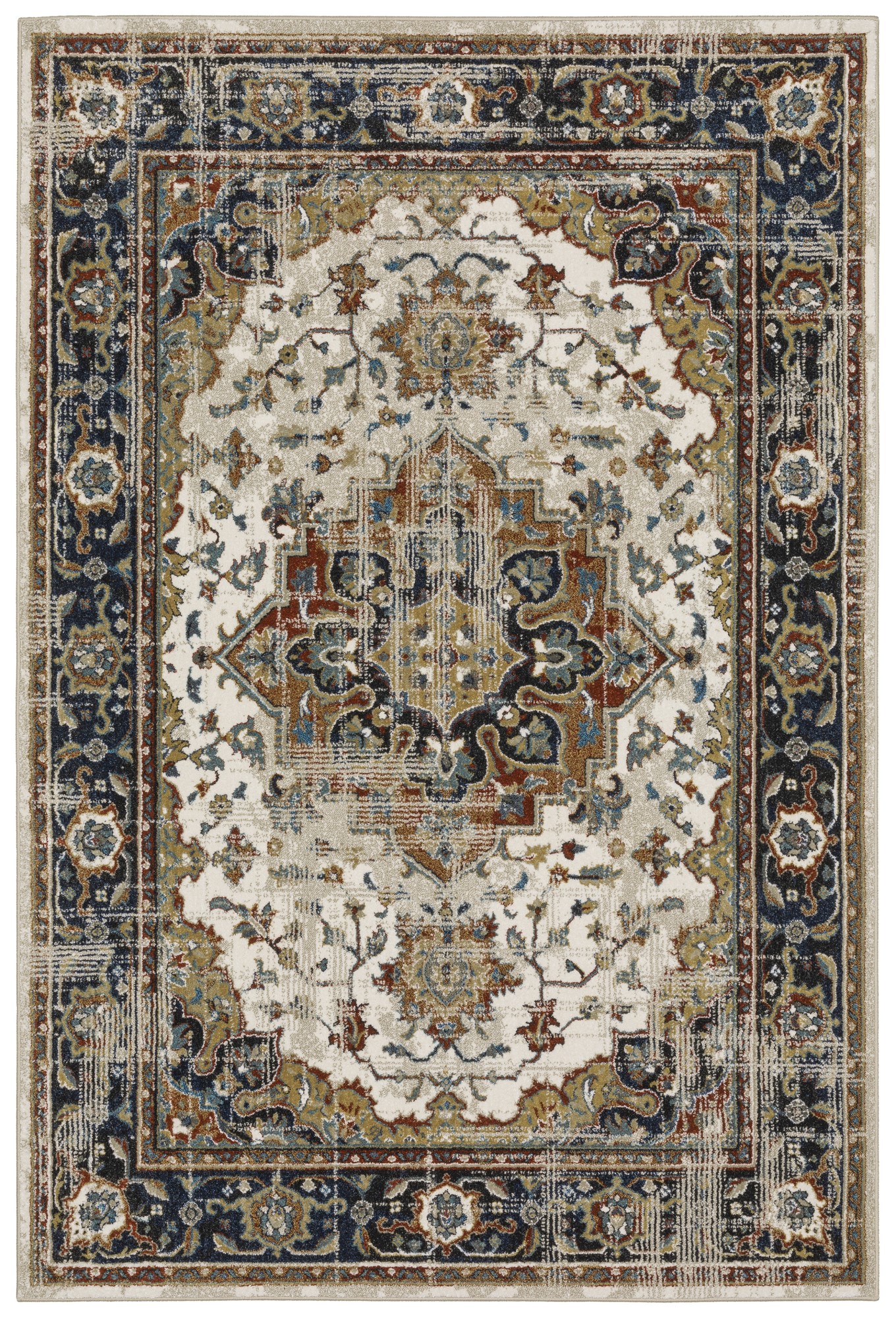 Oriental Weavers Venice 54 Vintage Blue Area Rugs Rugs Direct