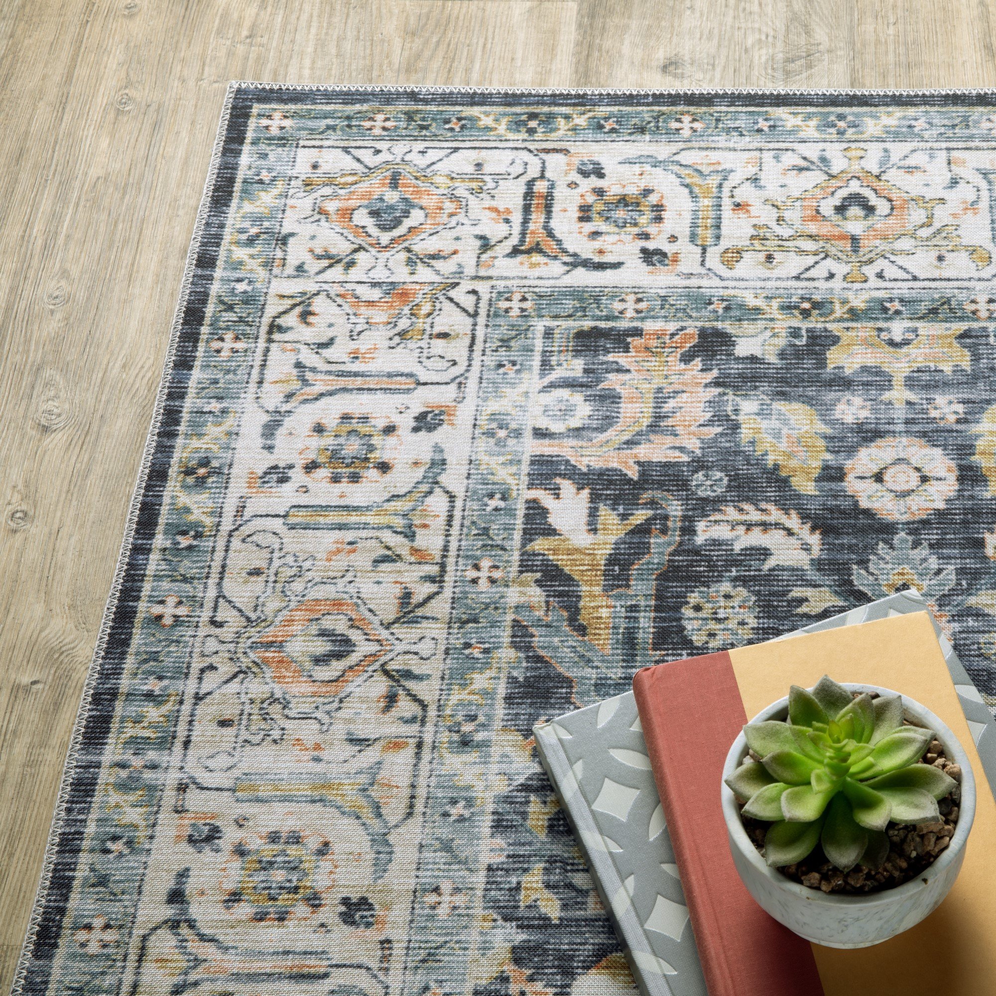 Oriental Weavers Charleston Printed CHA05 Vintage Area Rugs Rugs Direct