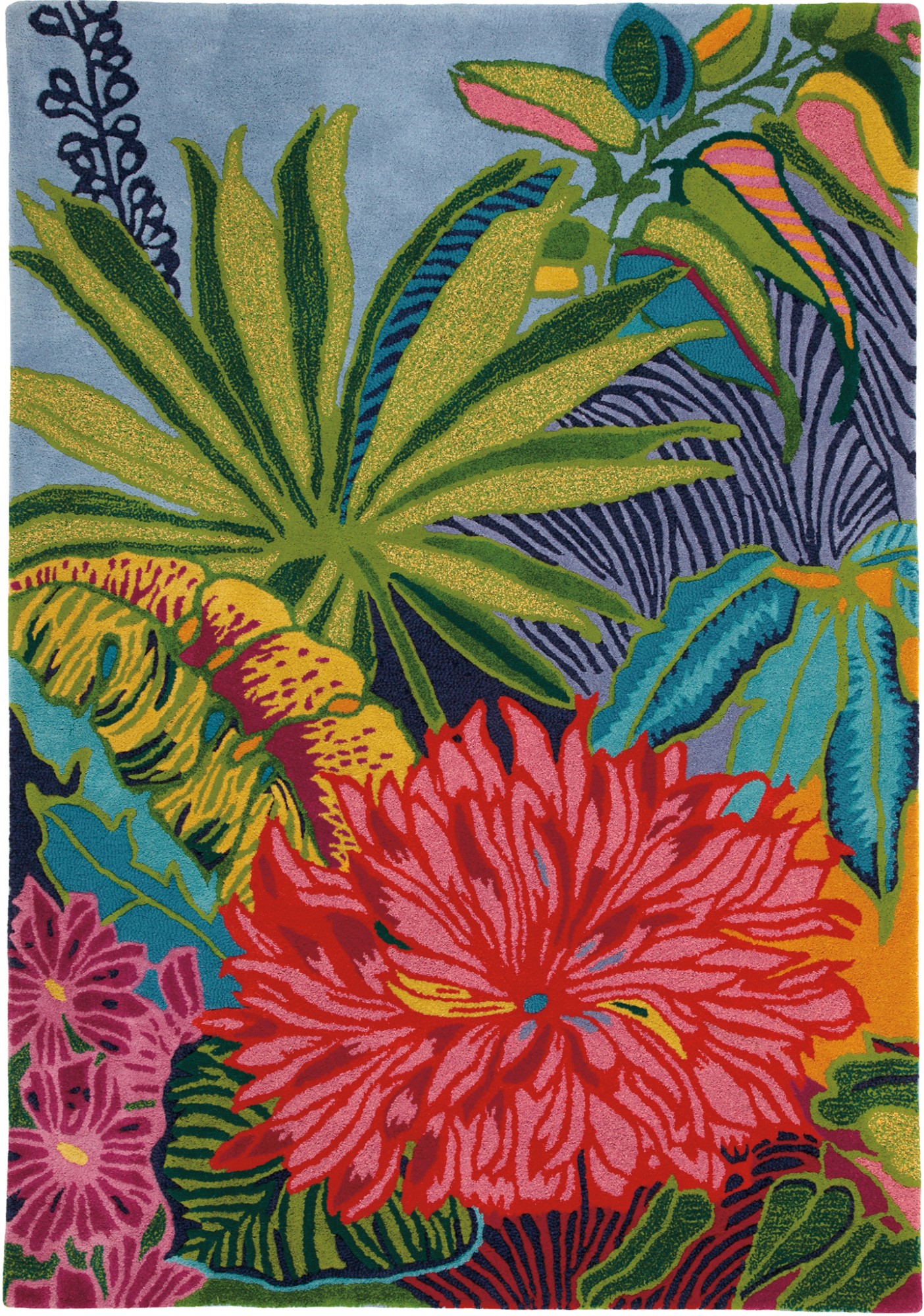 Tropical area rugs sales