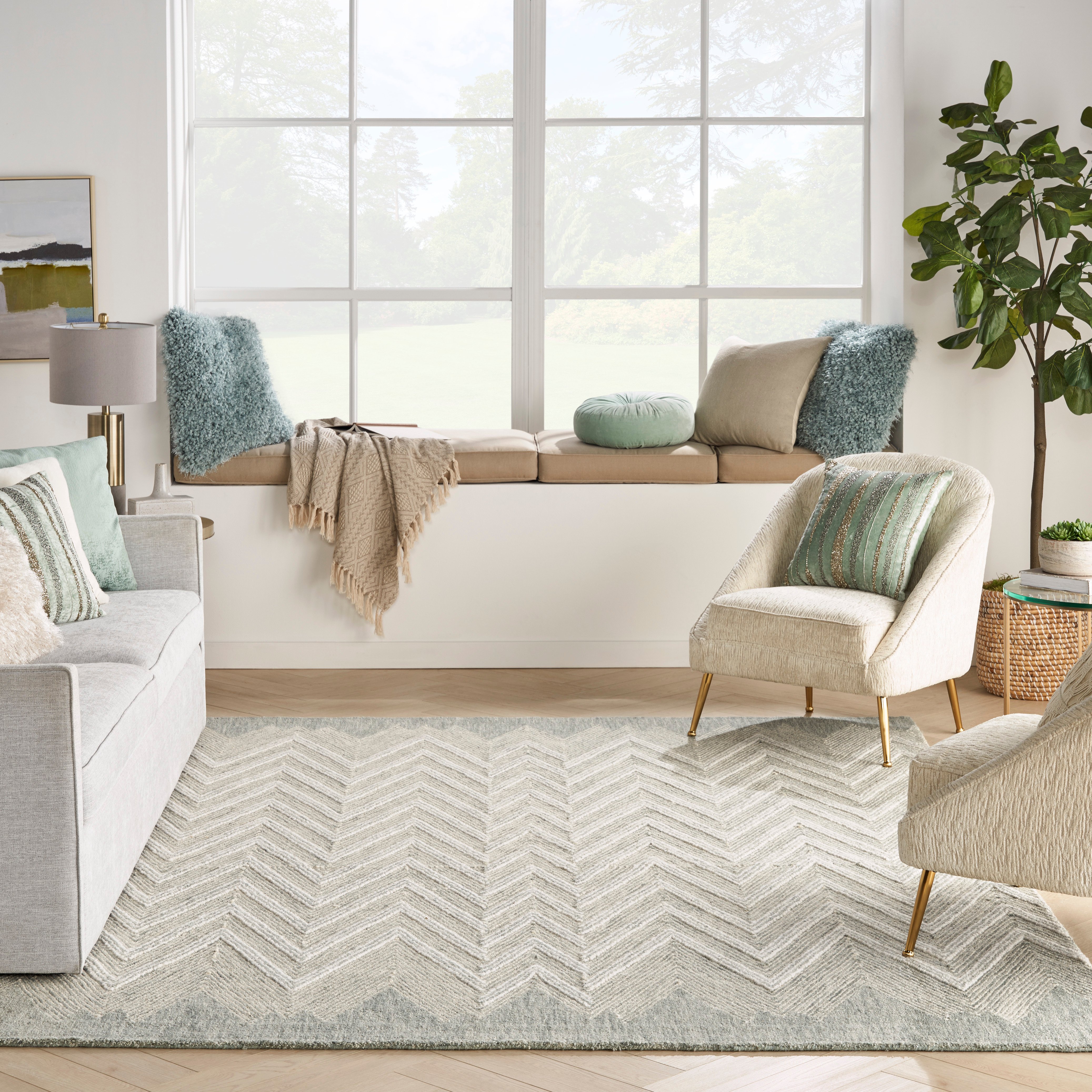 Nourison Linked LNK-04 Area Rugs | Contemporary / Modern