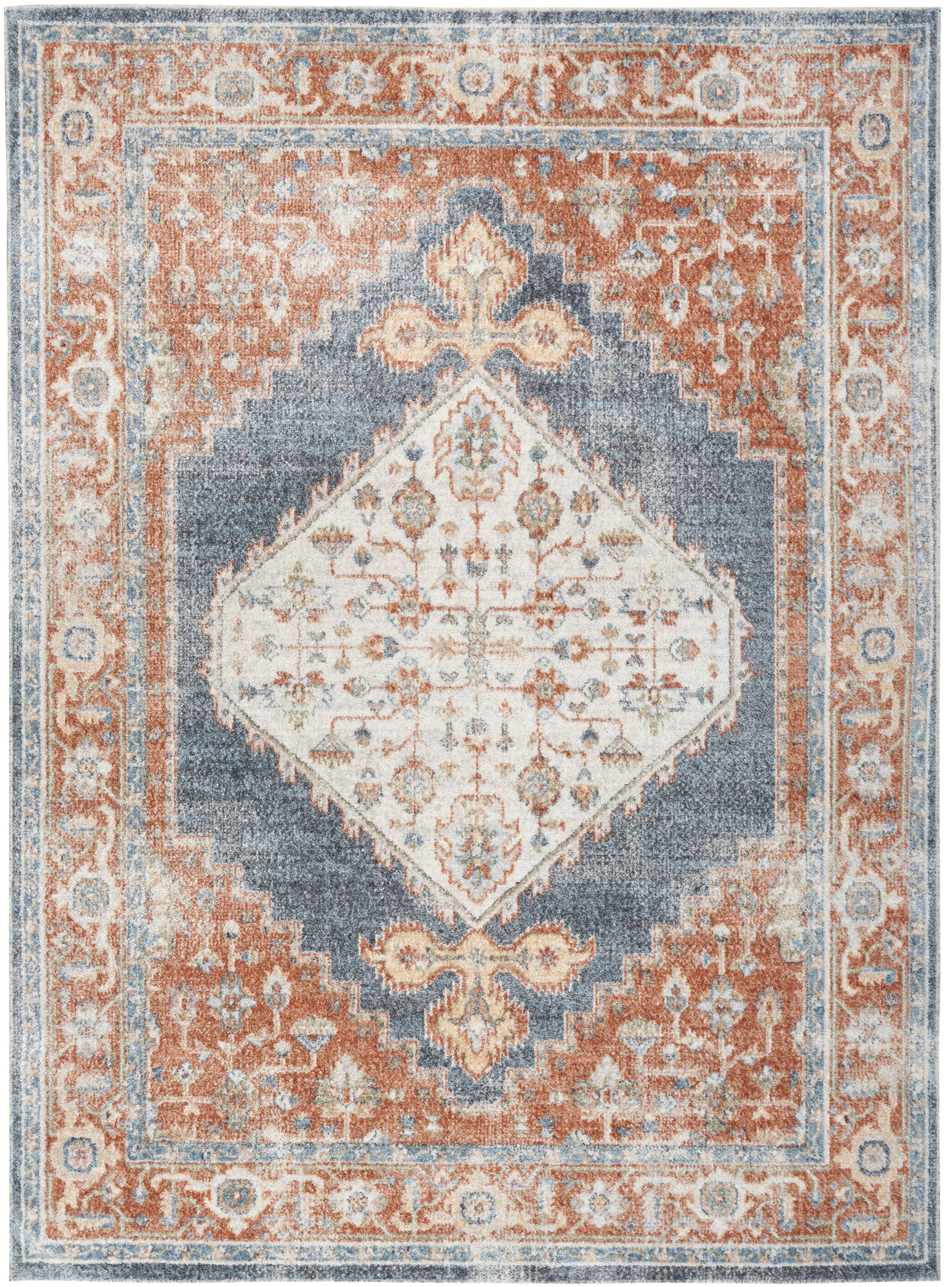 RAY SILVER Area Rug - Entryway Washable Rugs - Hallways, Bedrooms