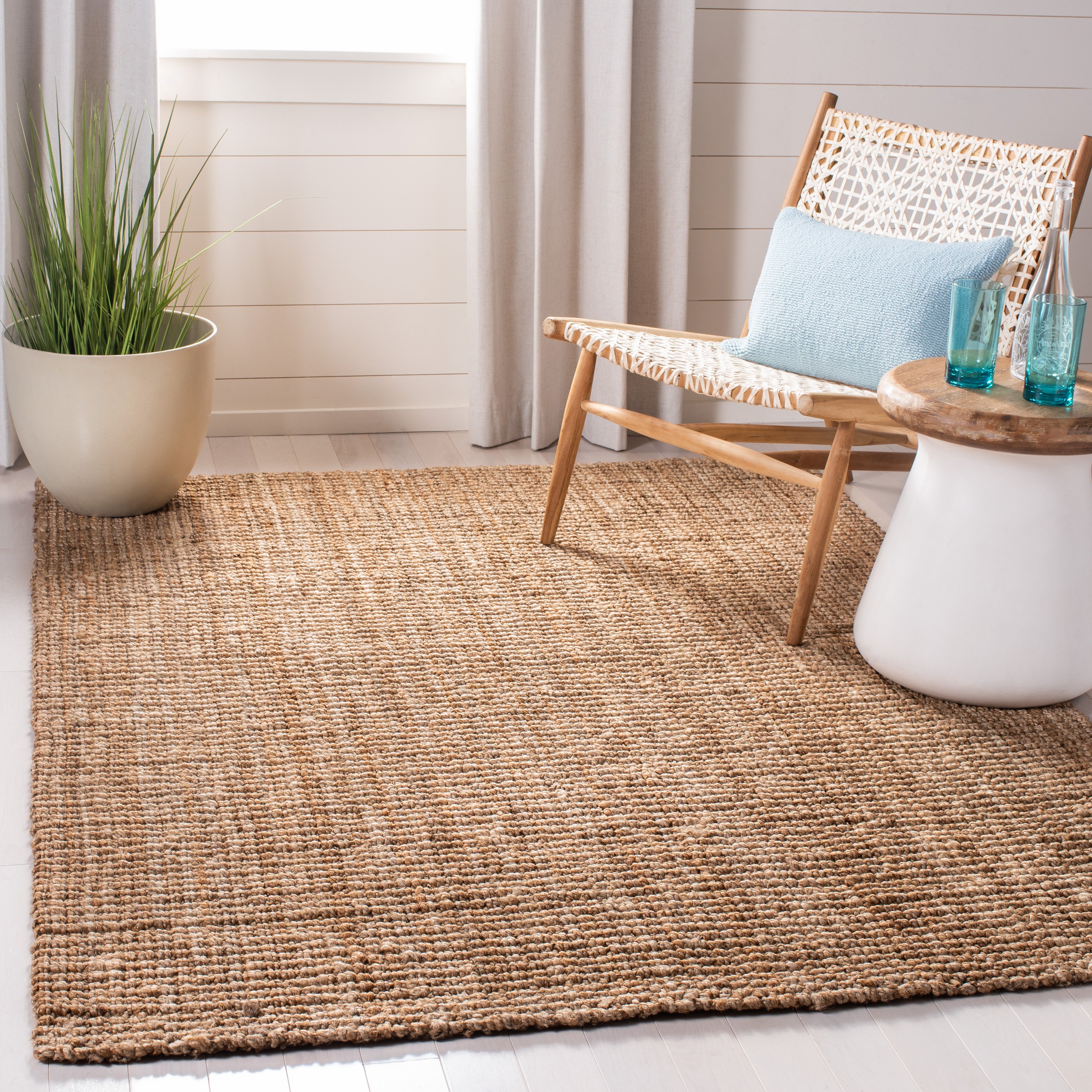 Martha Stewart Rugs Handwoven MSR-9551 Natural Fiber Area