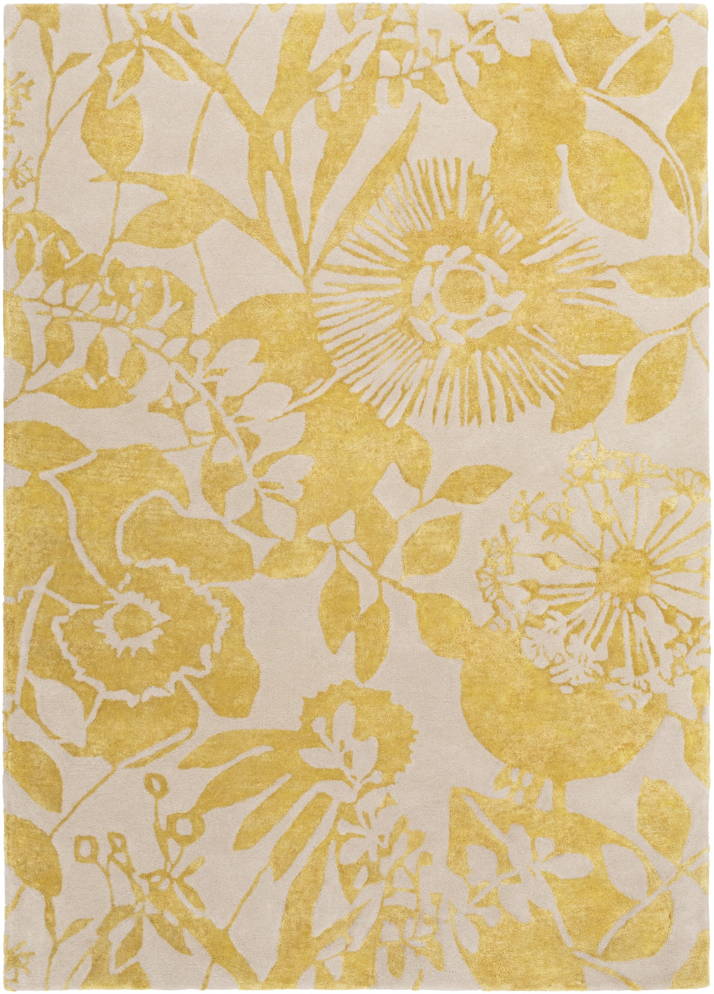 The Best Yellow Gold Area Rugs, Yellow Patterned Rug