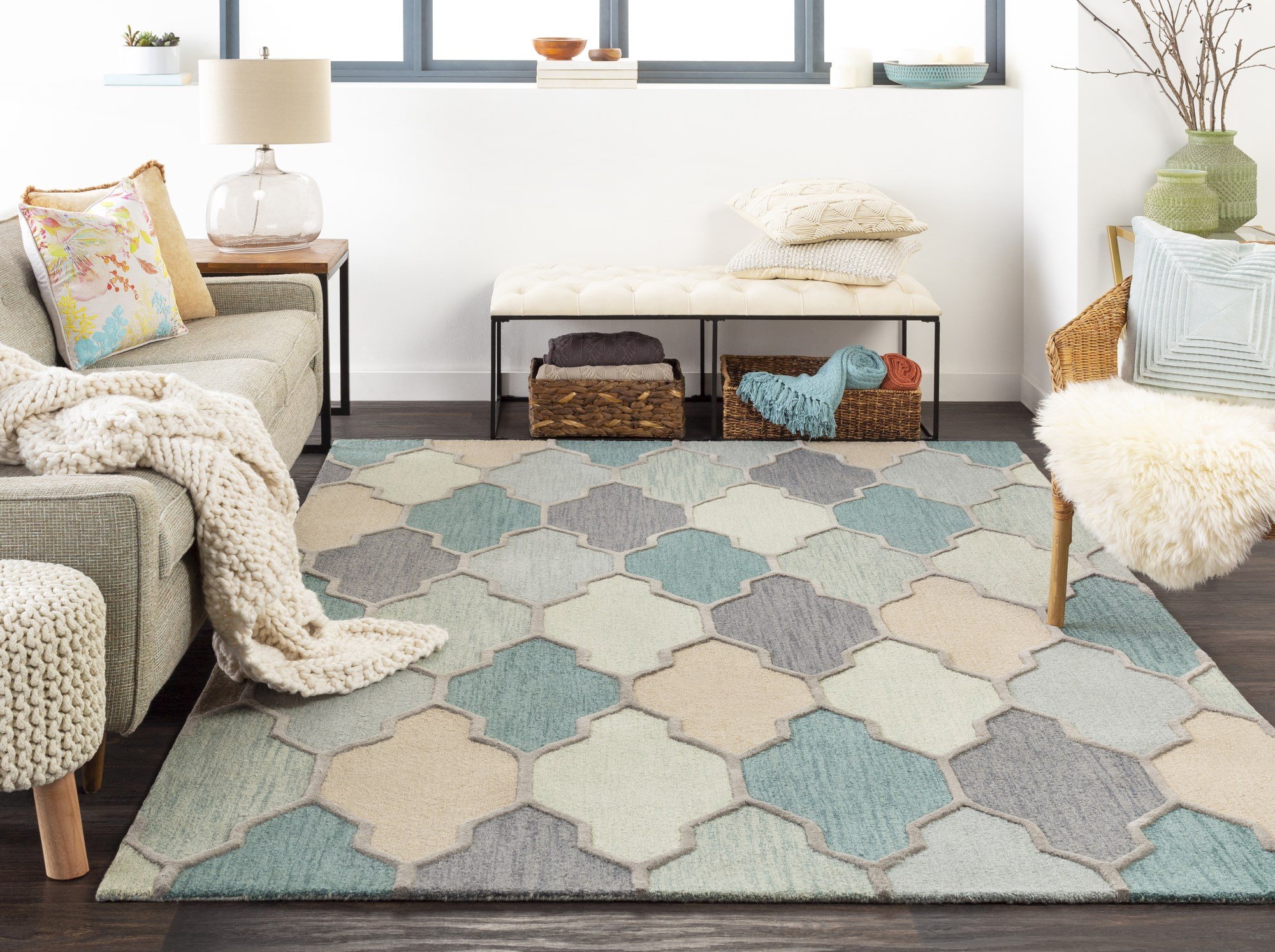 Livabliss Pollack Morgan Rug | Moroccan Wool Area Rug | Rugs Direct
