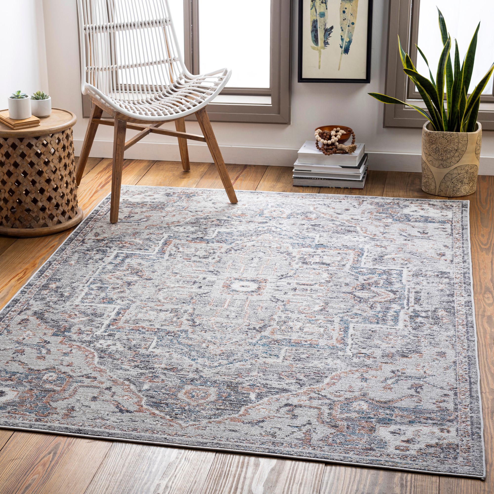 Surya Daytona Beach 27792 Vintage Grey Area Rugs Rugs Direct