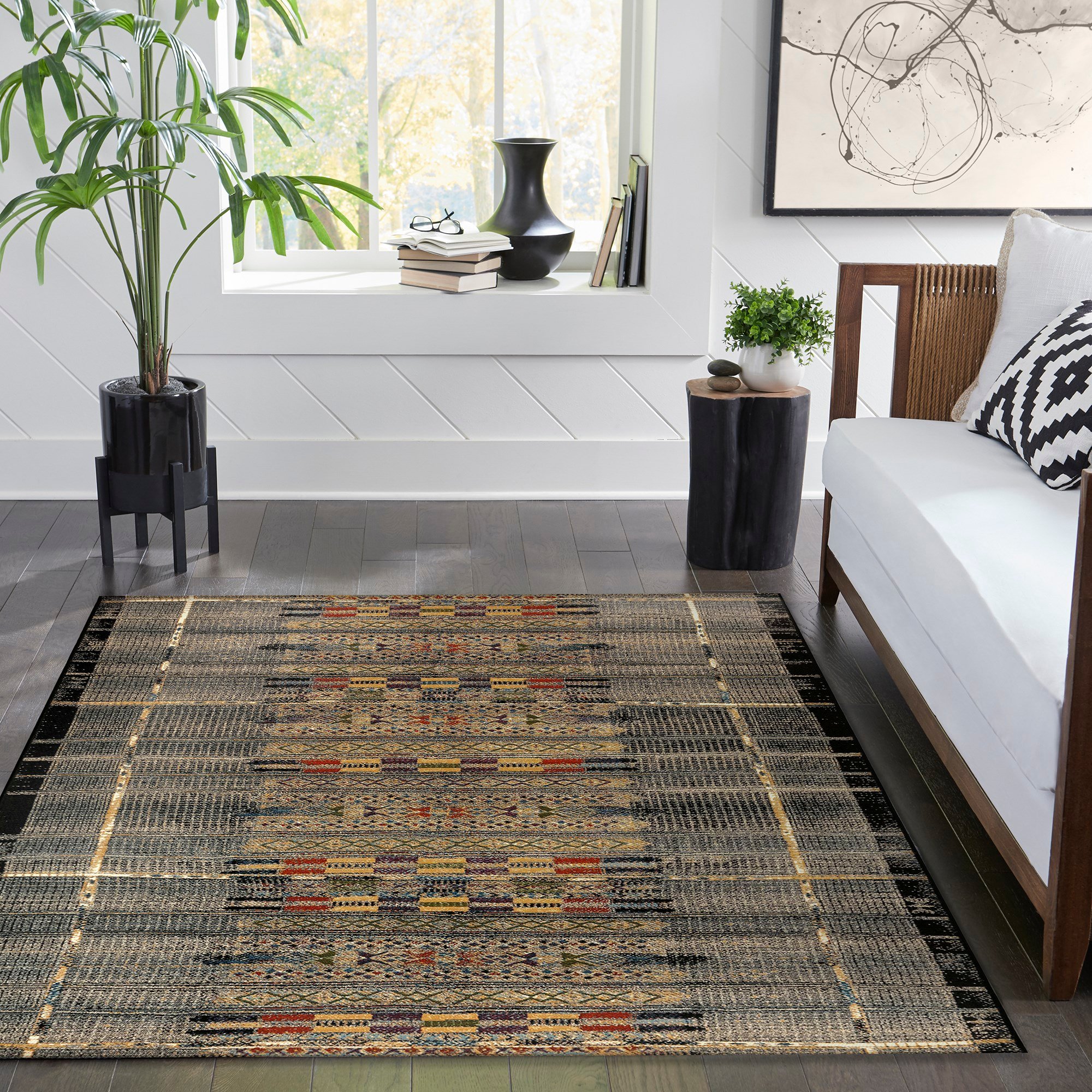 Liora Manne Marina Tribal Stripe Southwestern Area Rugs Rugs Direct