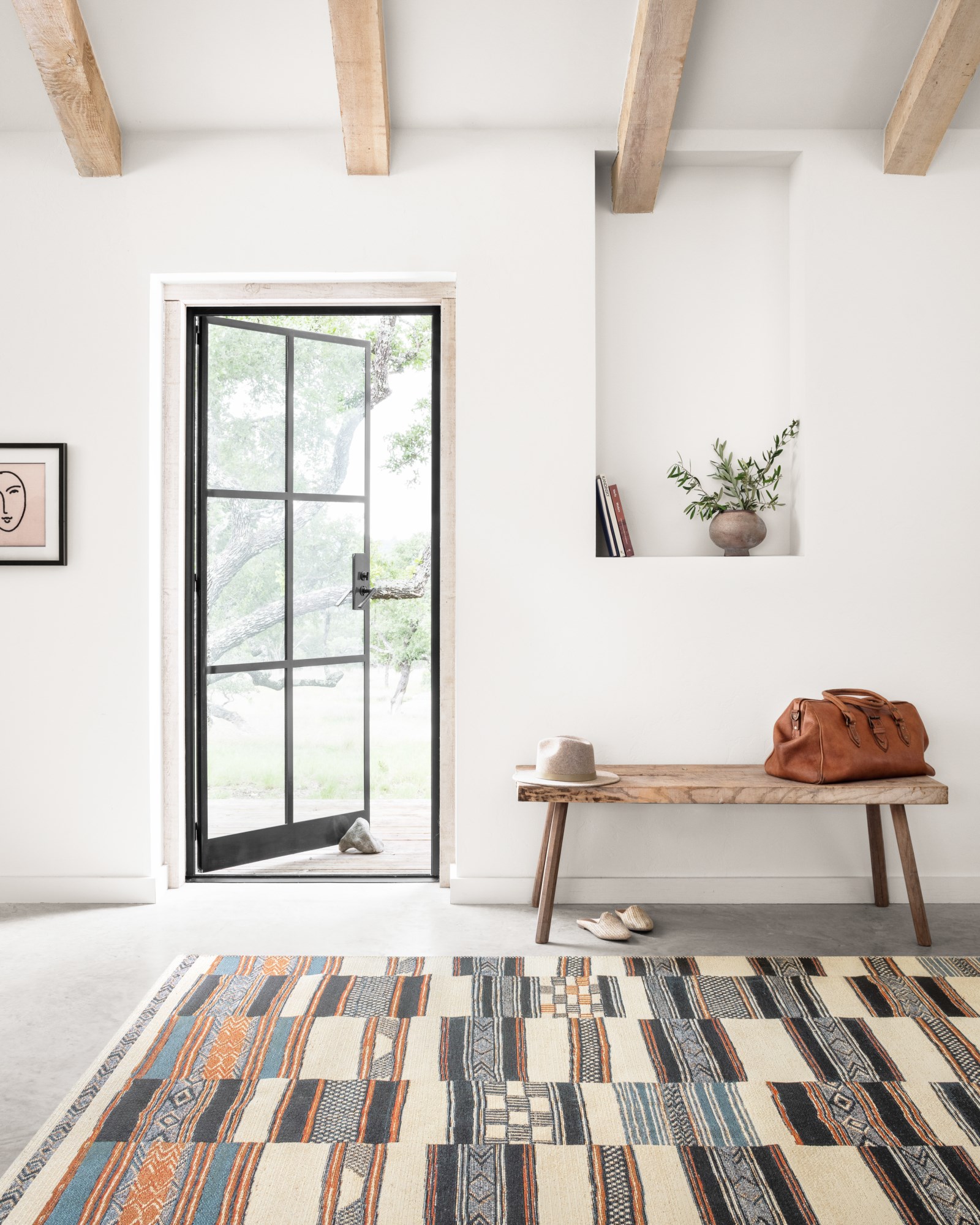 新品 MIYOSHI RUG MR-017 SQUARE LONG RUG MR-017 