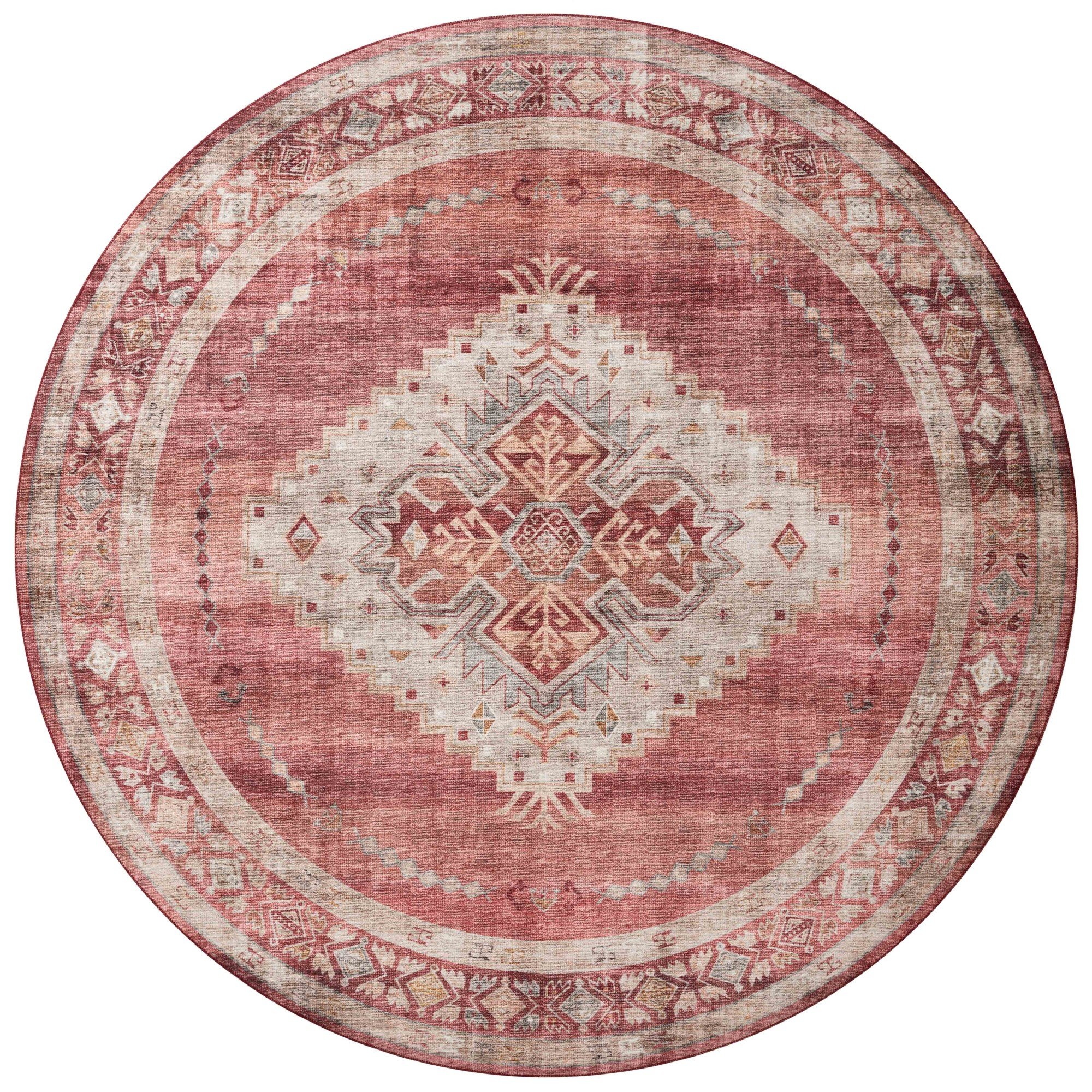 Red Round Rugs & Carpets Rugs Direct