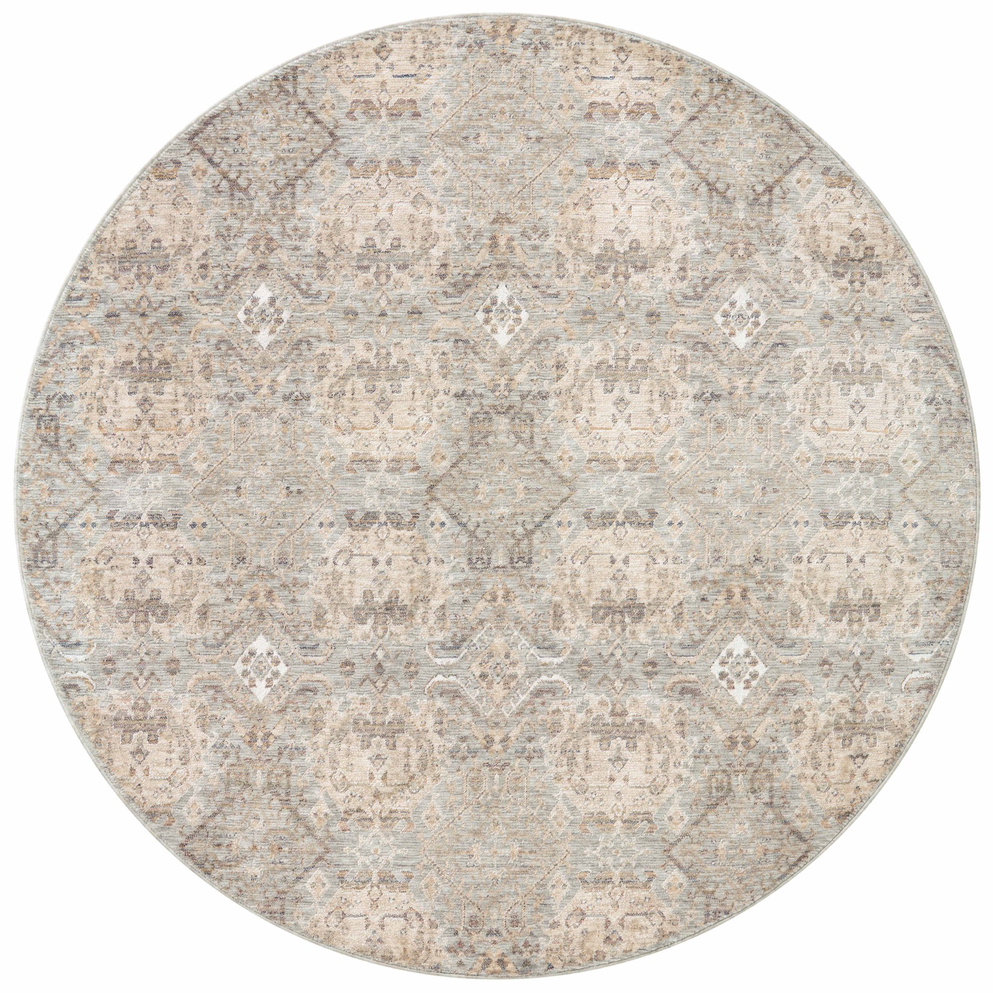 Rangeville Updated Traditional Farmhouse 5'3 Round Area Rug 